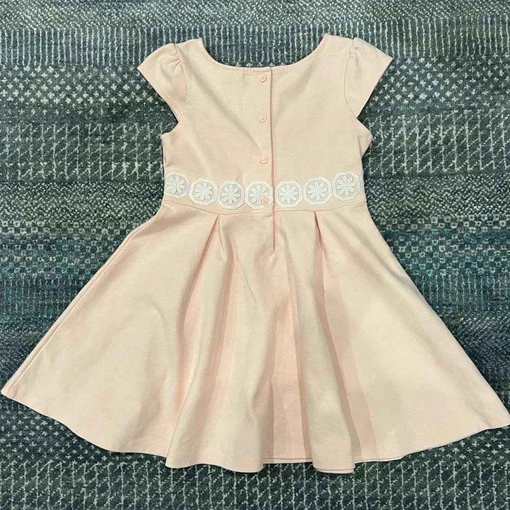 Janie and Jack pink pleated dress - Picture 2 of 4